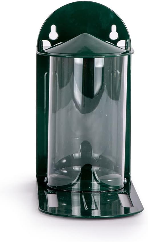 Green Metal Wild Squirrel Feeder - Garden Squirrel Feeding for Wildlife, Discourage Squirrels from Raiding and damaging Bird feeders by Providing Them with Their own Dedicated Feeder.