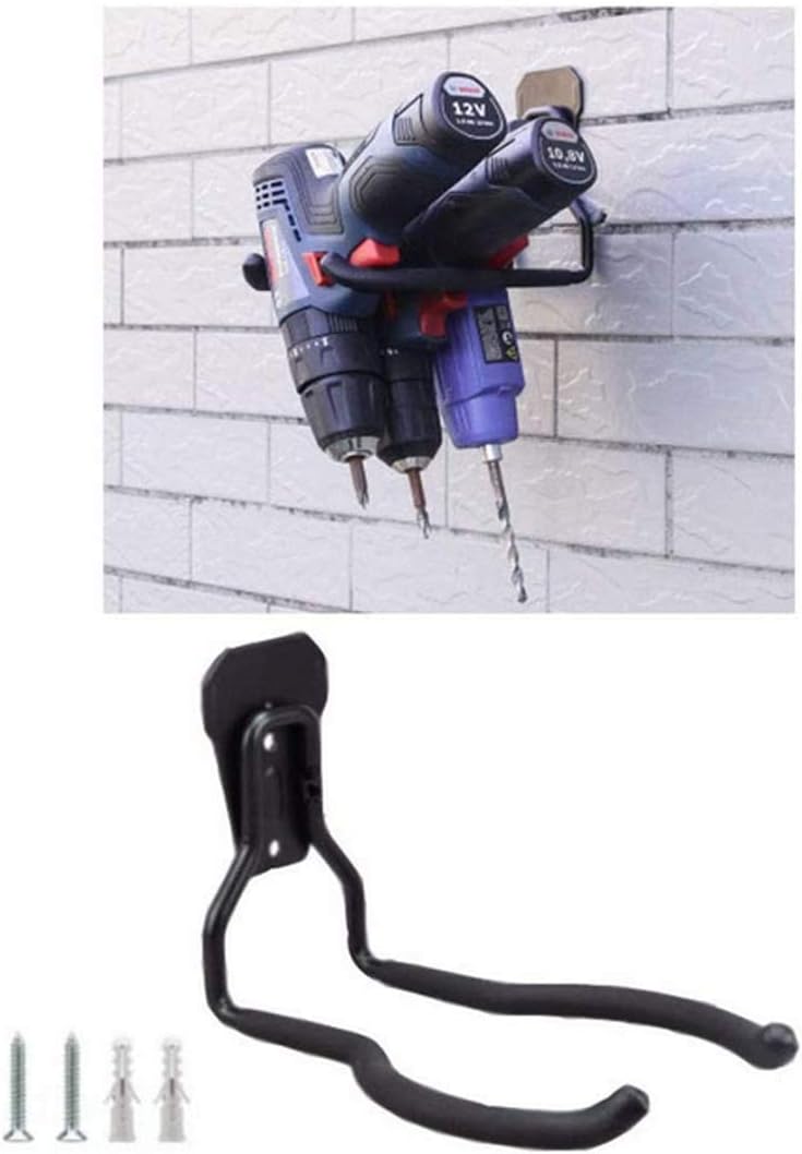 Garden Power Tool Hanger String Trimmer Hangers Garage Wall Hooks, Garage Power Tool Rack Holder, Wall Mount Garage Tool Storage Organizers Bicycle Hanger Utility Hooks (2 Pcs)