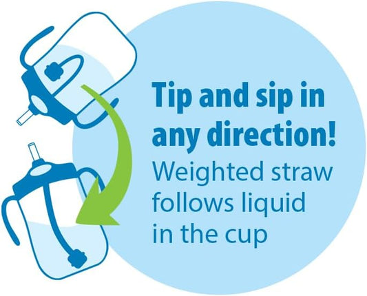 Dr. Brown's Milestones Baby's First Straw Cup, Training Cup with Weigh