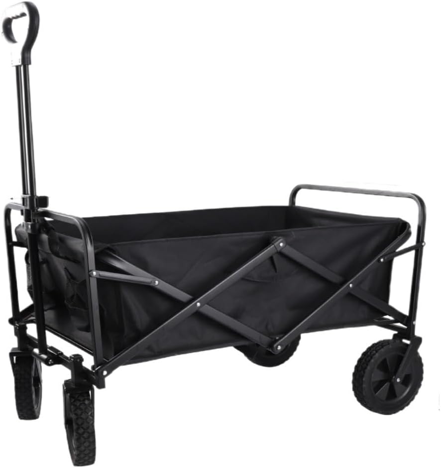 Portable Camping Cart,Portable Beach Trolley Cart for Outdoor Camping Folding Multifunctional Stall Trolley with Express Delivery Option