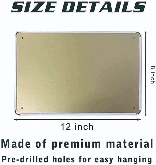 AAROENLYS Retro Tin Sign Warning Do Not Touch My Tools Metal Sign Wall