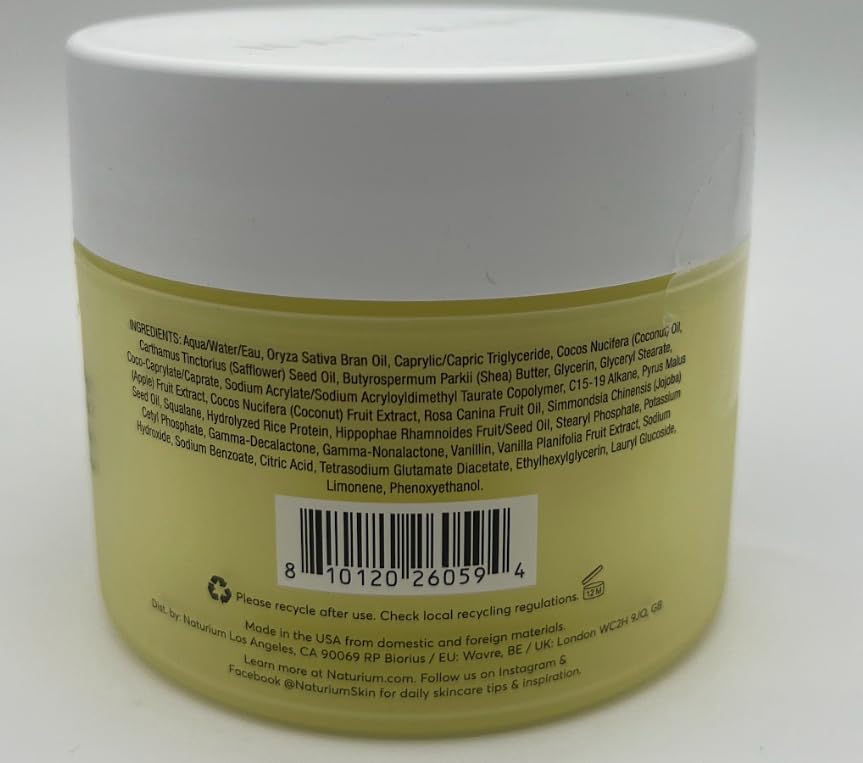Naturium The Glow Getter Whipped Multi-Oil Body Butter, Firming Cream