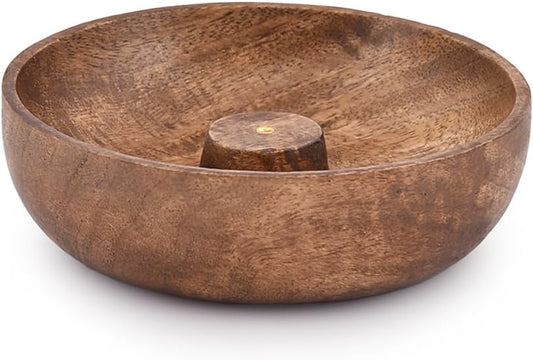 EDHAS Incense Burner Stick Holder Bowl, Ash Catcher Bowl for Home Décor, Meditation, Yoga (5" x 5" x 1.5")