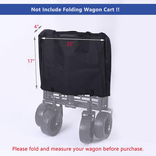 Folding Wagon Cover Fit for Outdoor & Garden Cart Dustproof Accessories, 600D Heavy Duty, 22"x17"