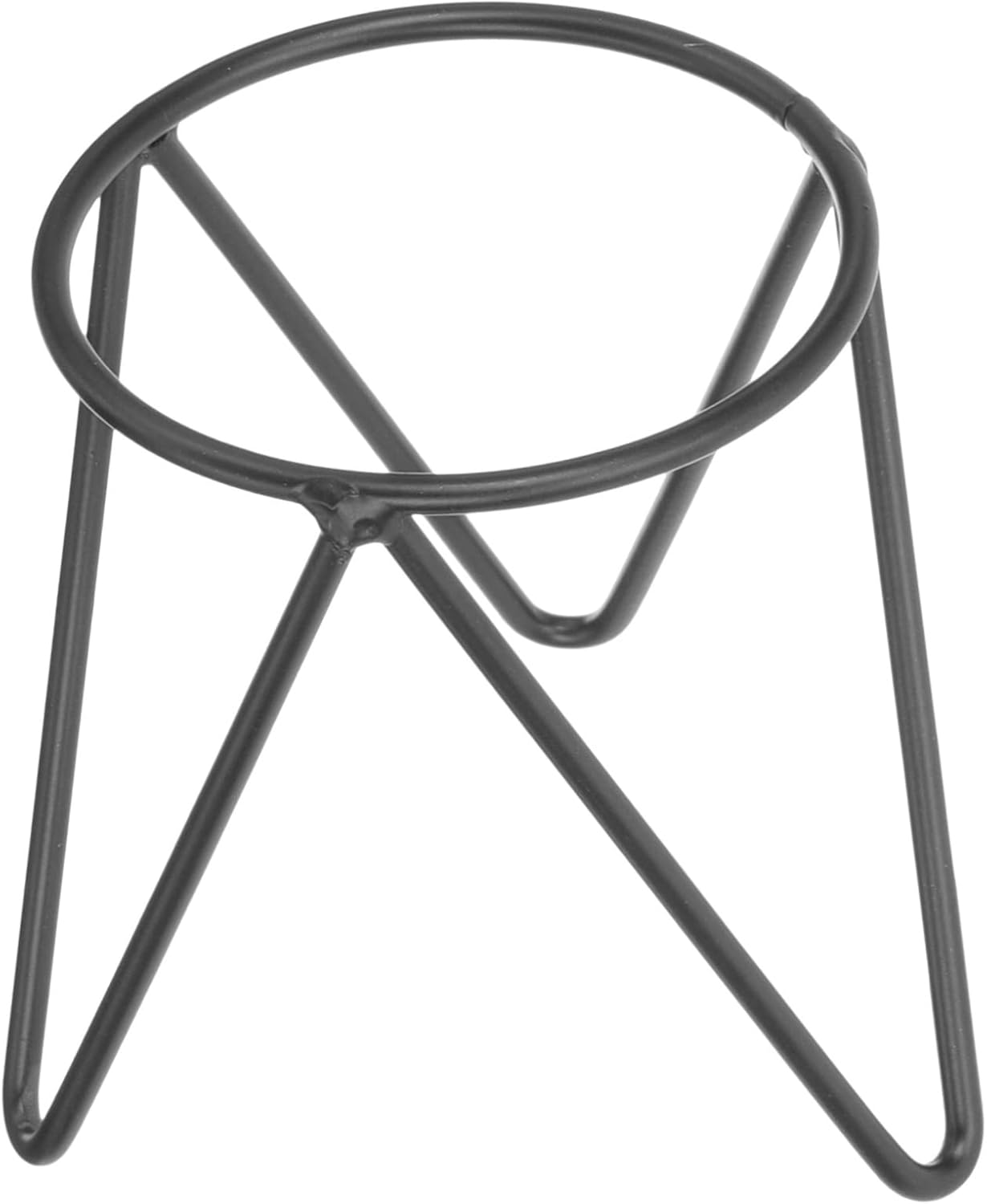 PRETYZOOM 5pcs Iron Crystal Display Stand Lightweight Hydroponic Vase Holder for Home Decor Suitable for Spheres Eggs Crystals and More Simple Geometric Design for Living Room and Office