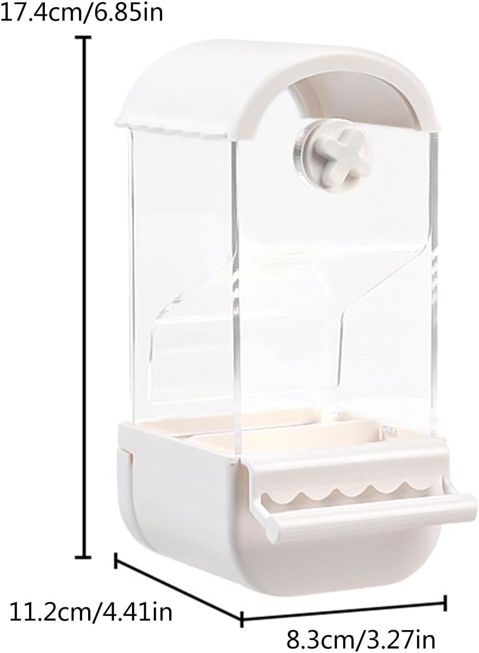 Bird Feeder Cage Mounted Bird Feeder Transparent Bird Feeding House Au