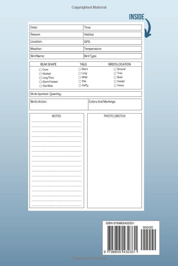 Birdwatching Log Book: Cute Bird watching Journal Gift for Birders and Bird Watchers