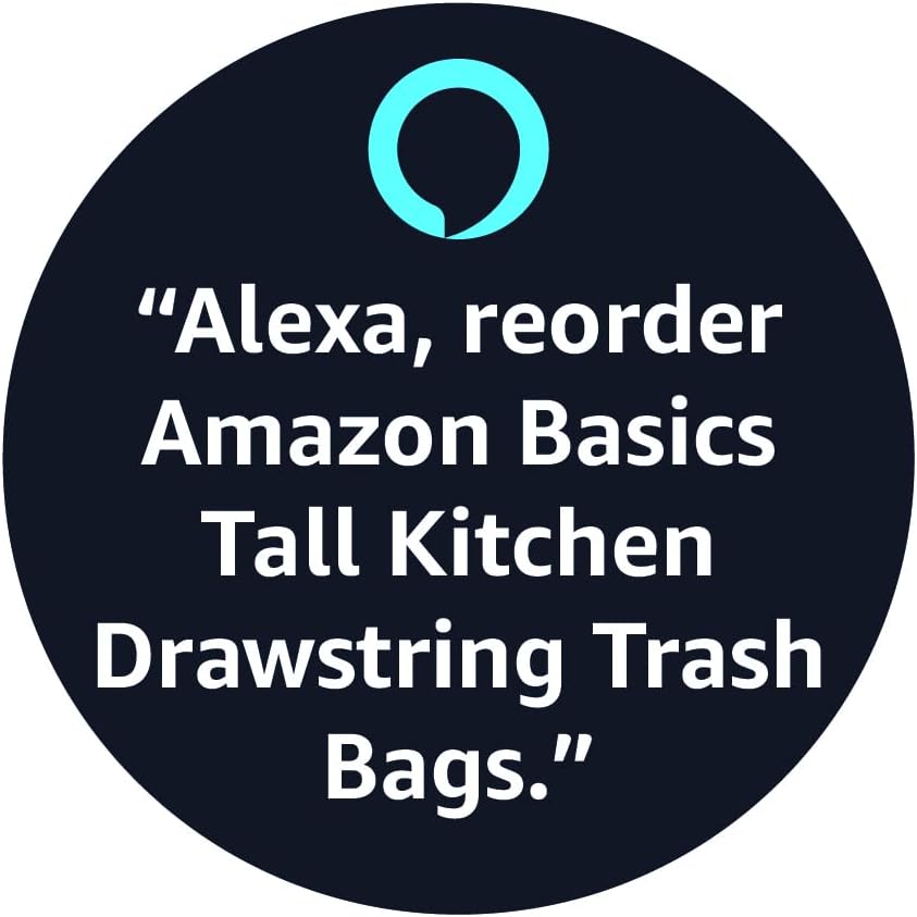 Amazon Basics Tall Kitchen Drawstring Trash Bags, Sturdy and Tear Resi