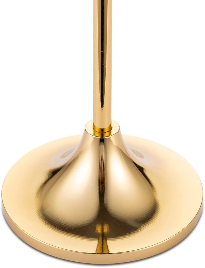 2 Sets(6 Pcs) Brass Gold Metal Taper Candle Holders Candlestick Holders, Vintage Modern Decorative Centerpiece Candlestick Holders for Table Mantel Wedding Housewarming Gift