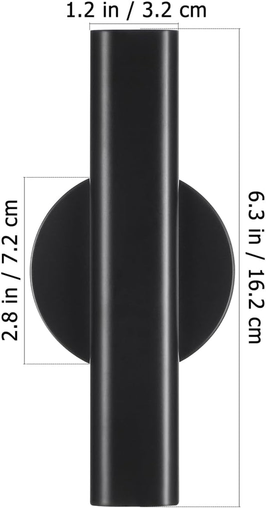 Nordic Wall Mounted Flower Pot - Creative Black Adhesive Flower Vase for Home, Office & Hotel Decor - Small Size, Easy Installation, Versatile for Fresh & Artificial Plants, Stylish & Damage-F