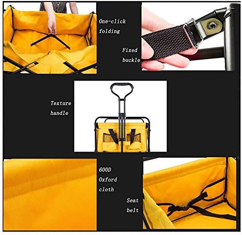 Portable Camping Cart,Foldable Cart Folding Wagon Beach Cart All Terra