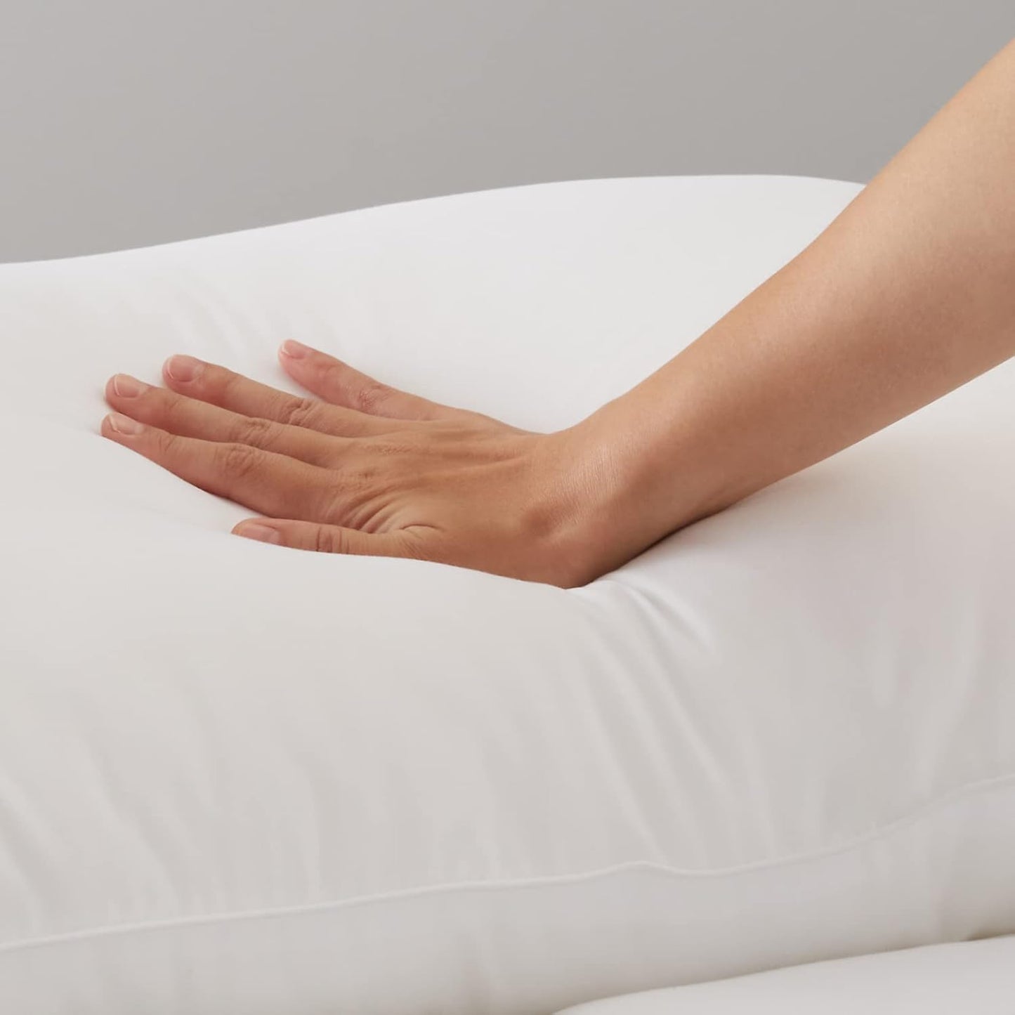 Amazon Basics Down Alternative Bed Pillows for Back and Side Sleepers, Medium Density, King Size, 36" x 20", White, 2-Pack