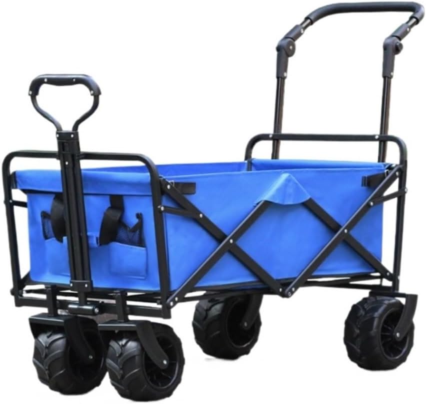 Collapsible Wagon Cart with Wheels Foldable Folding Wagons Carts Silen
