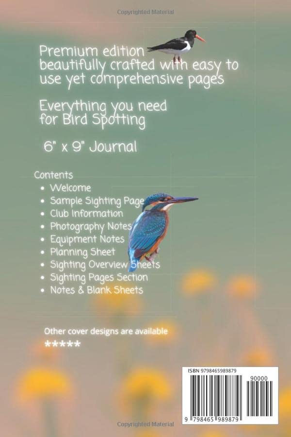 My Bird Spotter Journal: A Smart and Innovative Birdwatching Log Book