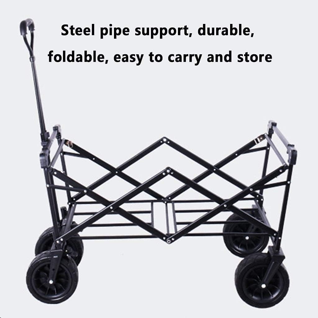 Portable Camping Cart,Outdoor Folding Utility Wagon Foldable Handcart