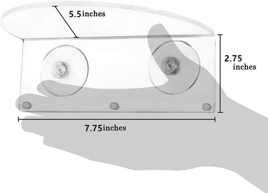 Suction Cup Window Shelf – Create Indoor Garden Hold Your Planter Pots Starter Figurines On Your Window