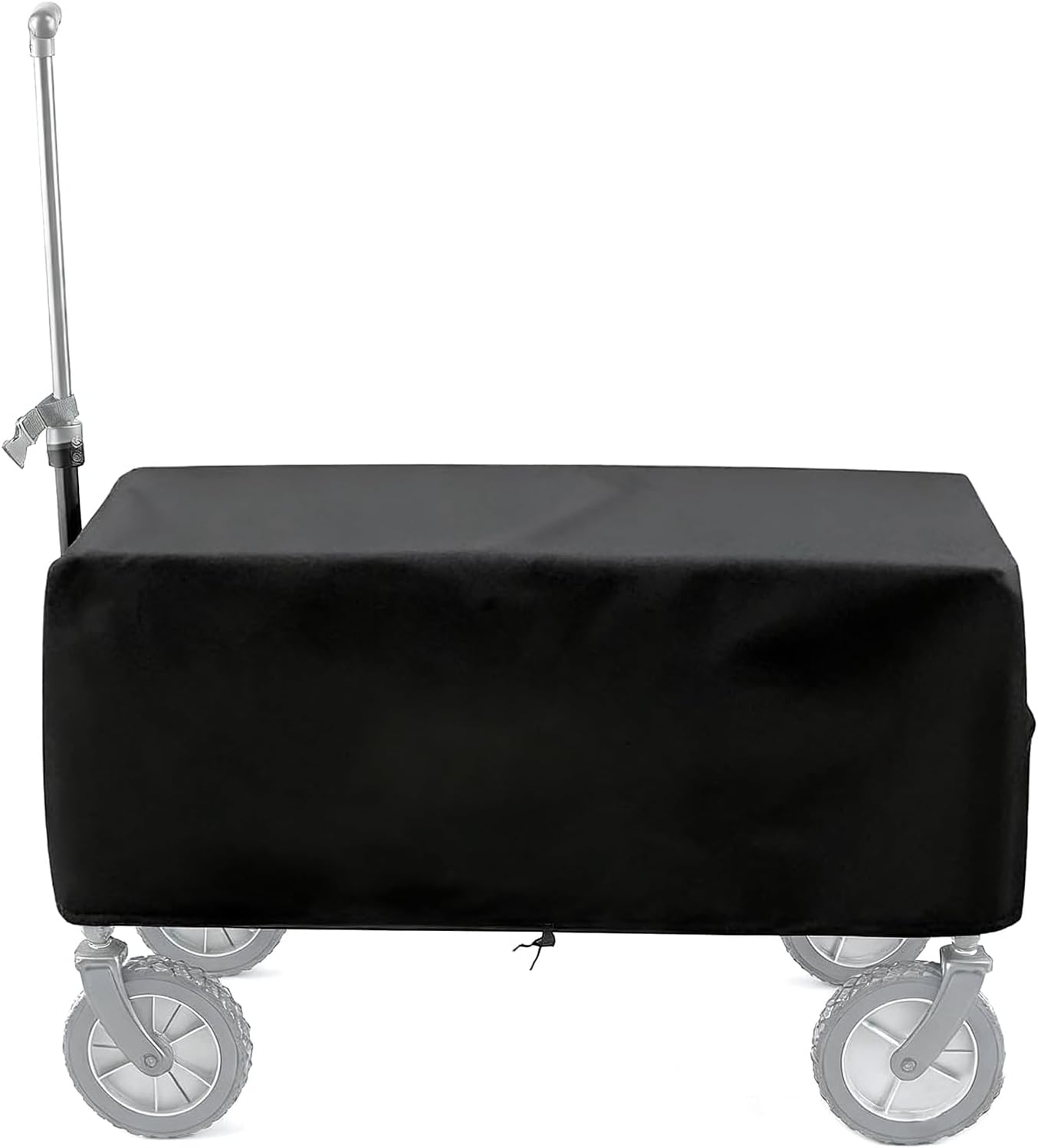 XhuangTech 38’’×22’’ Garden Wagon Cover Black, 420D Fabric Portable Fo