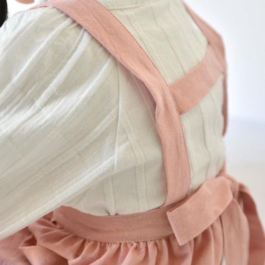 OBEEII Kids Aprons for Cooking Cotton Linen Children Baking Kitchen Ga