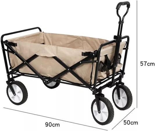HBJWOV 150KG Maximum Load Portable Folding Outdoor Trolley Camping Equ