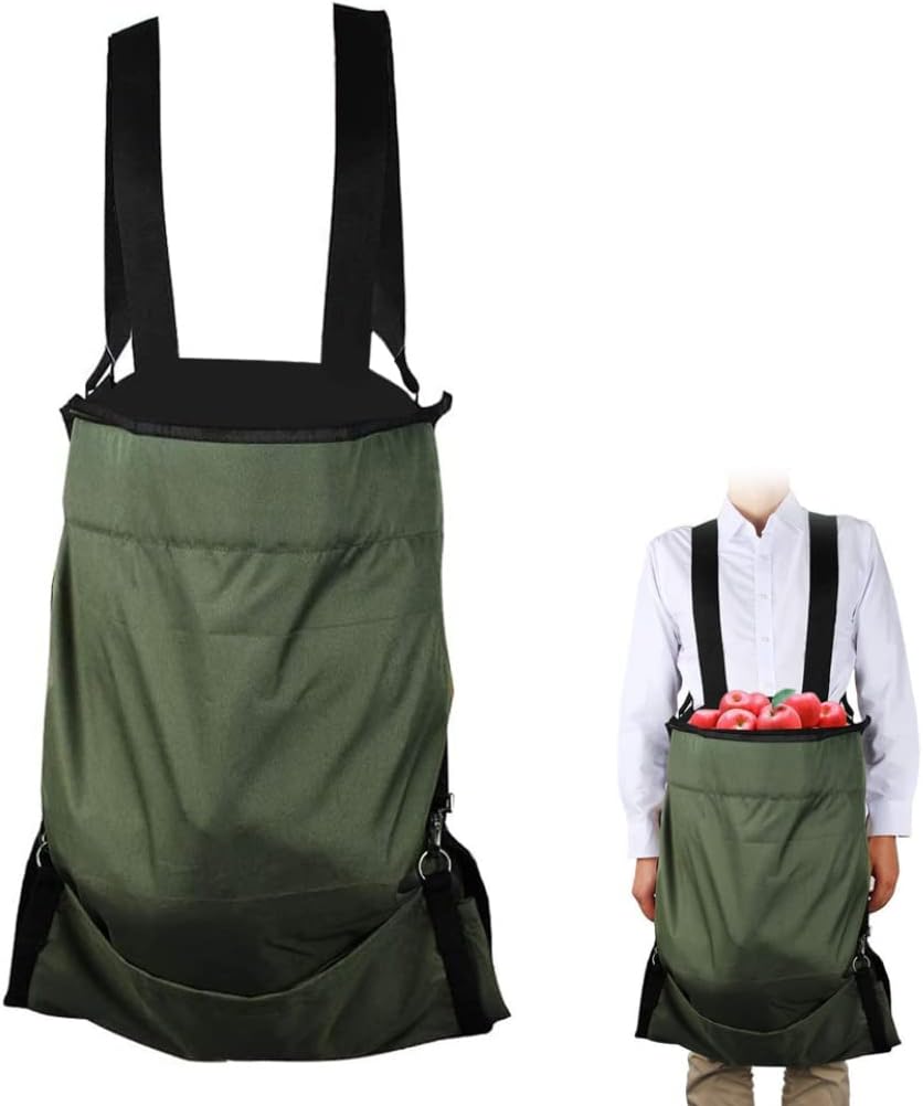 Fruit Picking Apron Waterproof Adjustable Apples Collecting Storage Ba