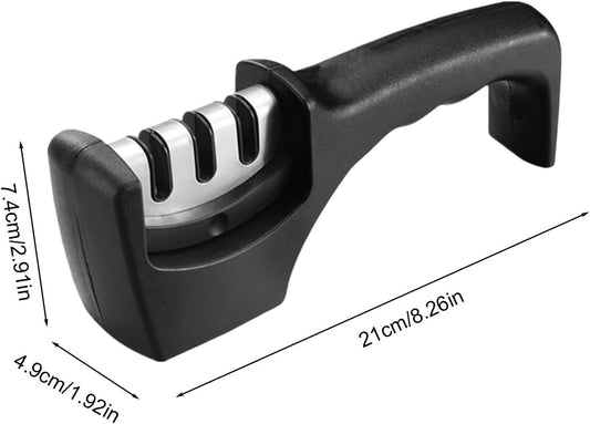 Garden Tool Sharpener - Anti Slip Base Precision Grinding Stone for Sa