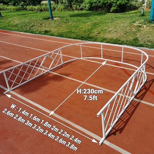 Outdoor Metal Garden Arch Trellis for Climbing Plants, 7.5ft Pergola Arbor Stand for Wedding & Party Decoration, Durable Brown Finish, Perfect for Outdoor Events