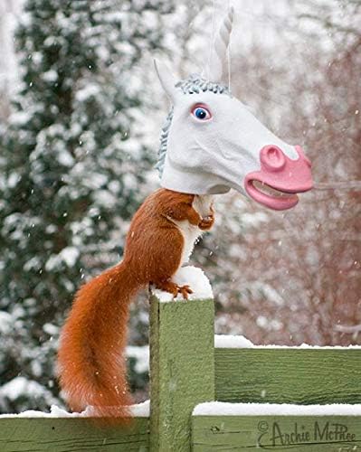 Squirrel Feeder Unicorn Head / Horse Head Duo - These Will Bring All The Laughs!
