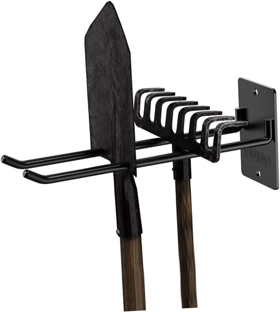 Milisten 2pcs Wall Mounted Garden Tool Organizer Heavy Duty Iron Rake