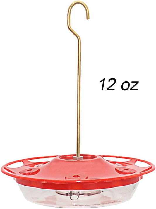 Juegoal 12 oz Hanging Hummingbird Feeder