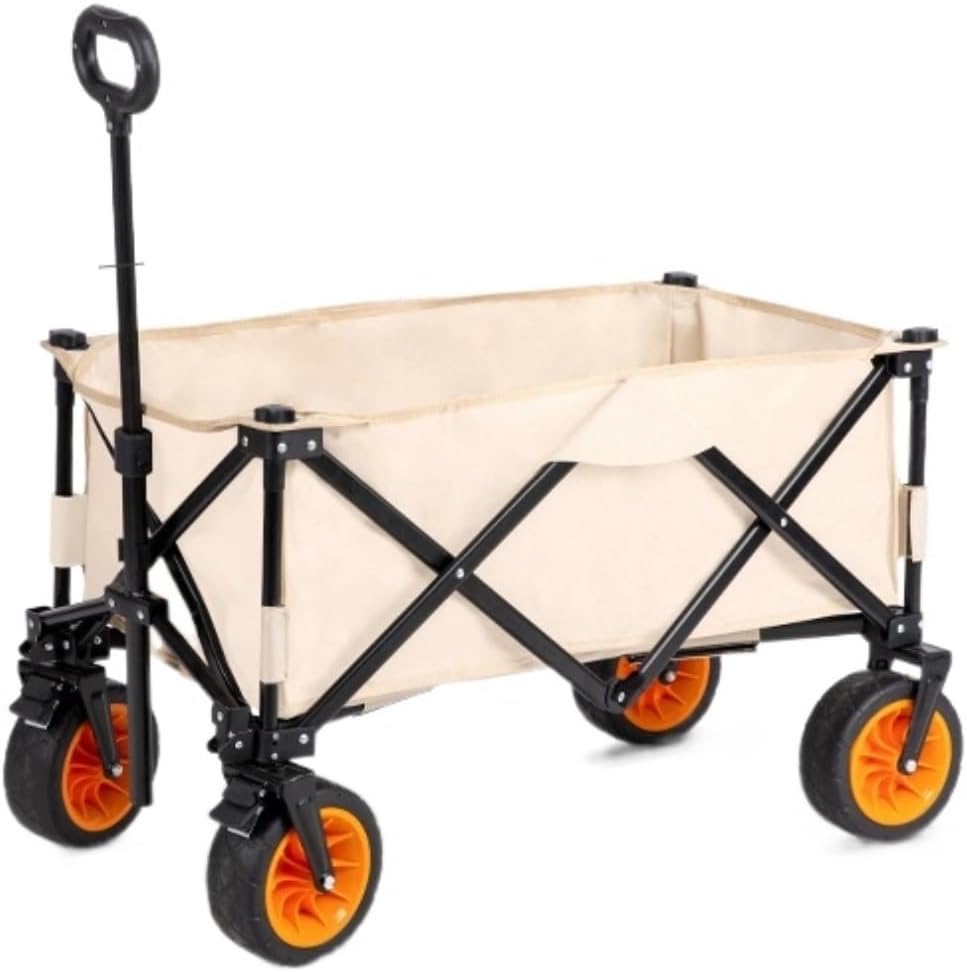 Collapsible Wagon Cart with Wheels Foldable Folding Wagons Carts Silen