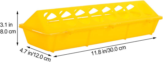 Milisten 2pcs Portable Pigeon Feeder Containers Bird Food Dispenser for Chickens Animals Lightweight Easy to Install Feeding Troughs Design for Daily Use
