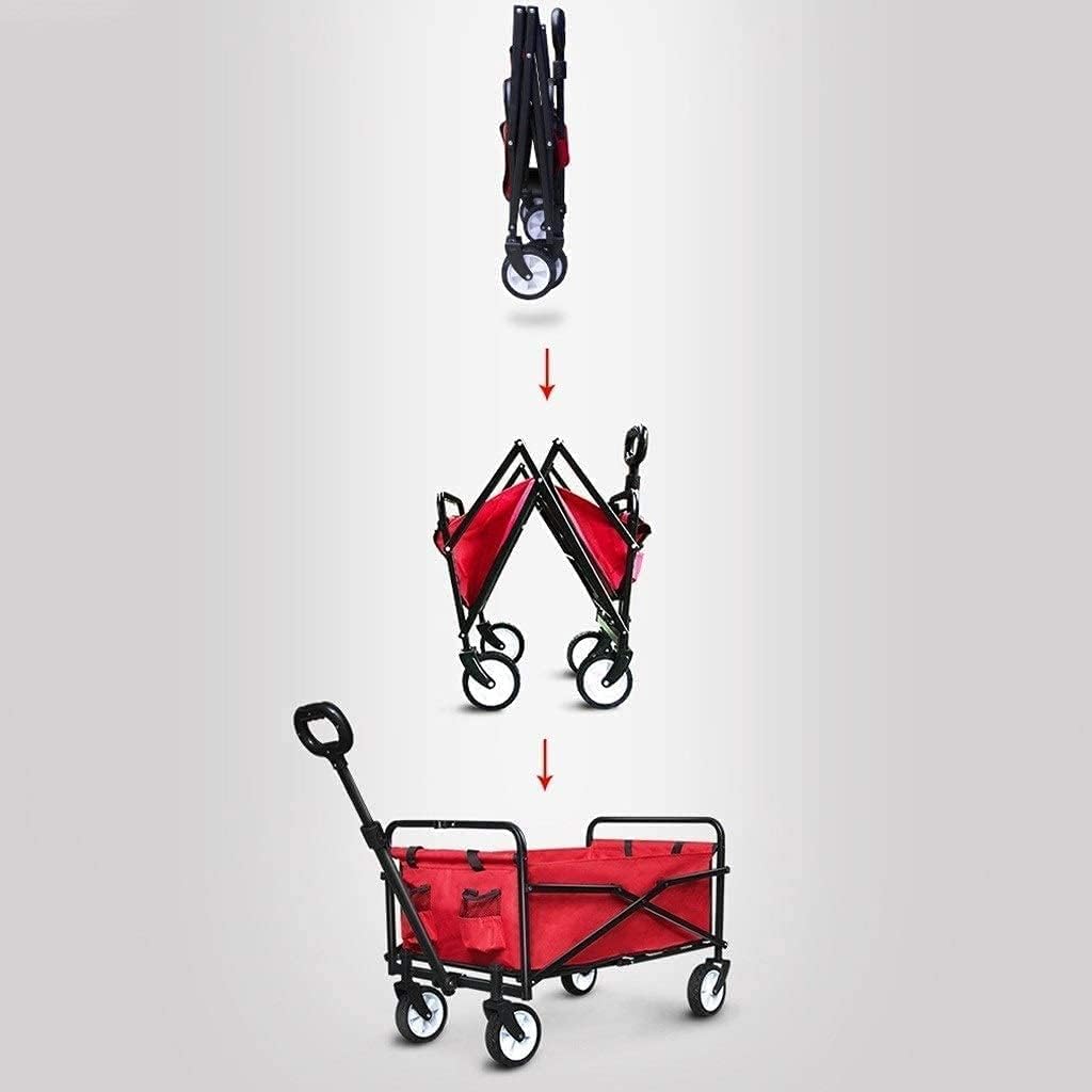 Portable Camping Cart,Outdoor Folding Utility Wagon Folding Camping Ca