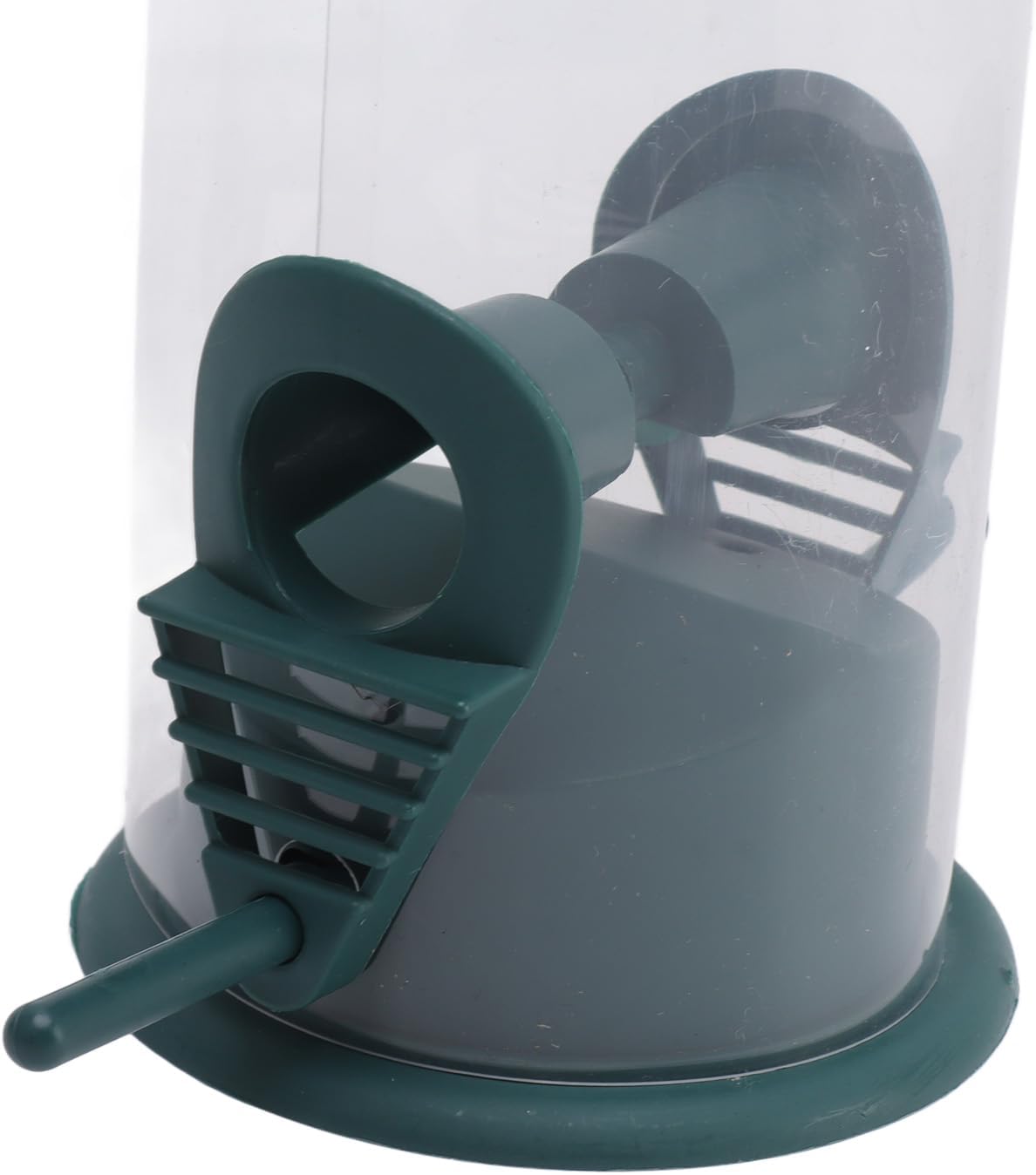FLEXMAN 2 Set Bird Tube Feeder, 6.5cm Wide Opening Plastic Transparent Hanging Finch Feeder, Garden Decoration with 2 Vents 2 Ports for Outdoor