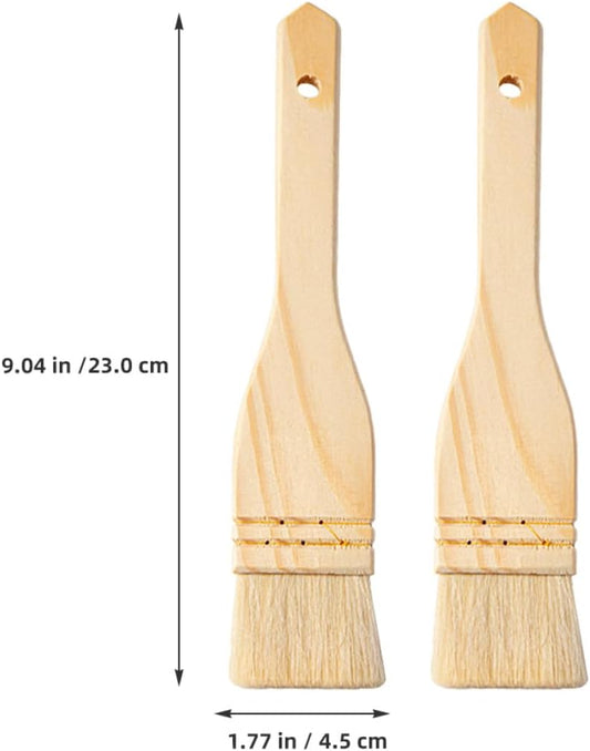 Milisten 2pcs Wool Basting Brush for Barbecue Bbq Sauce and Grill Mari