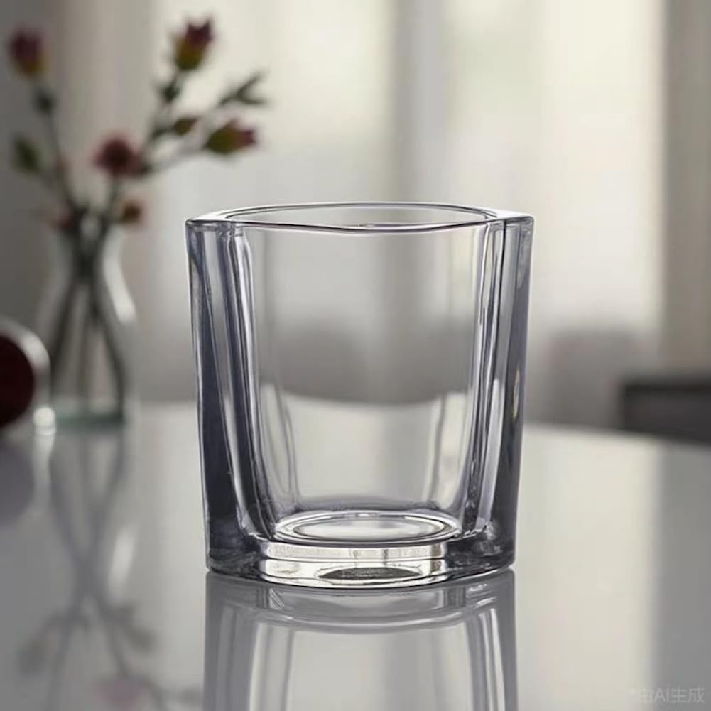 6 Pack Heavy Base Shot Glasses Set, 2.2 oz Clear Tequila Square Shot Glass Bulk, Espresso Shot Glass for Vodka, Whiskey, Tequila, Espressos, Spirits & Liquors