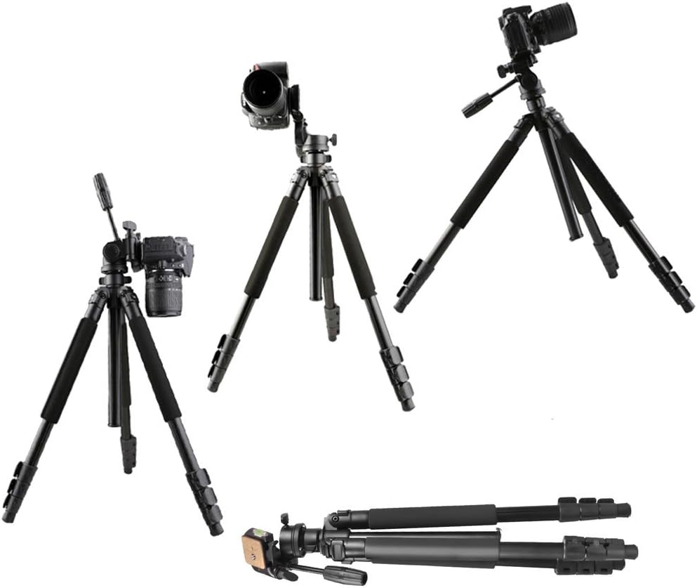 Gosky Tripod -Travel Portable Tripod for Spotting scopes, Binoculars, camcorders, or SLR Cameras (Pro (61-inch))