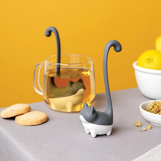 OTOTO Louie Cat Tea Infuser - Cats Loose Leaf Steeper & Diffuser, Tea