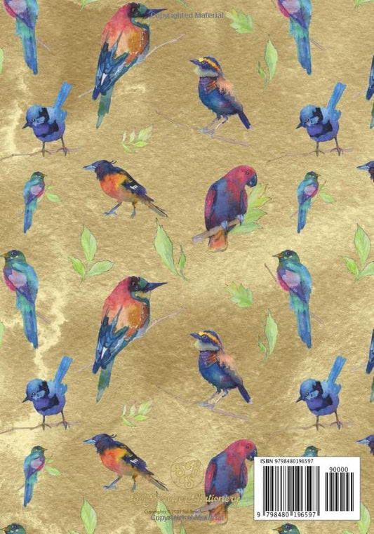 Birdwatching Journal: Birders Field Guide Log Book Record Bird Sightings and Note Observations Perfect Notebook for Beginners, Kids and Adult Birder