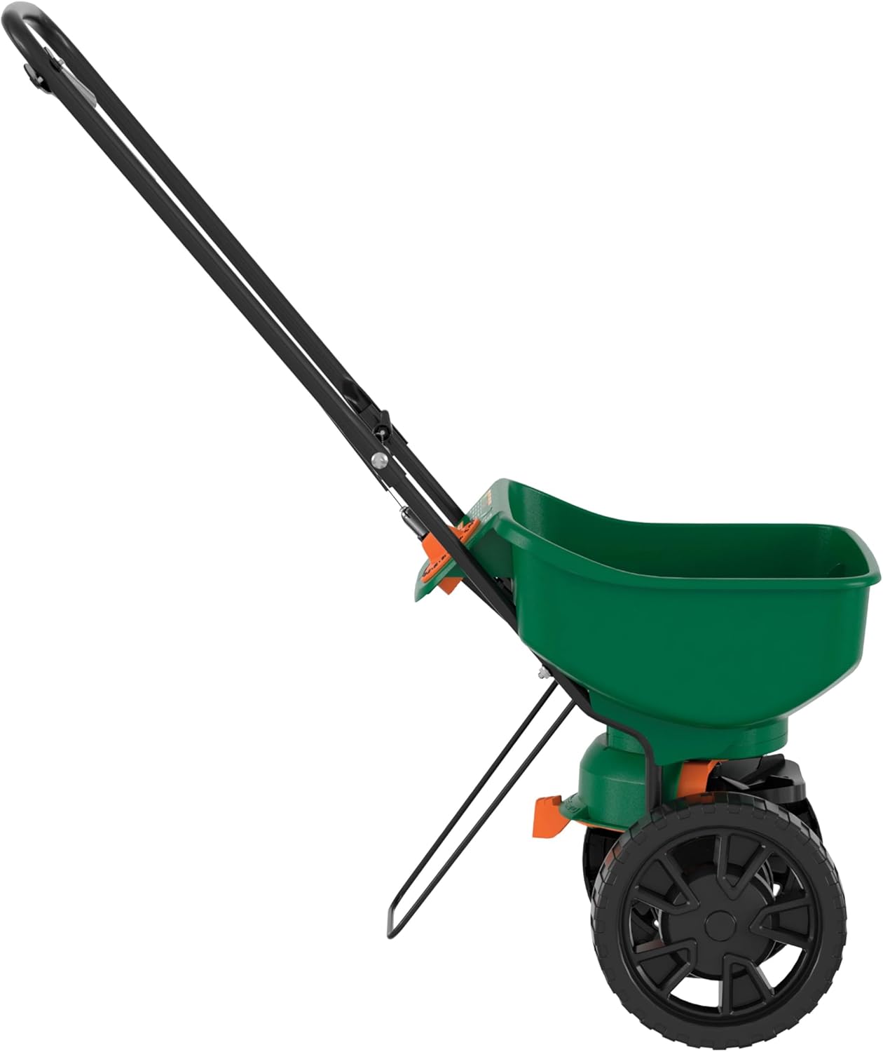 Scotts Turf Builder EdgeGuard Mini Broadcast Spreader - Spreader For Lawn Fertilizer, Weed & Insect Control, Grass Seed, and Ice Melt, Holds Up To 15,000 sq. ft. of Product