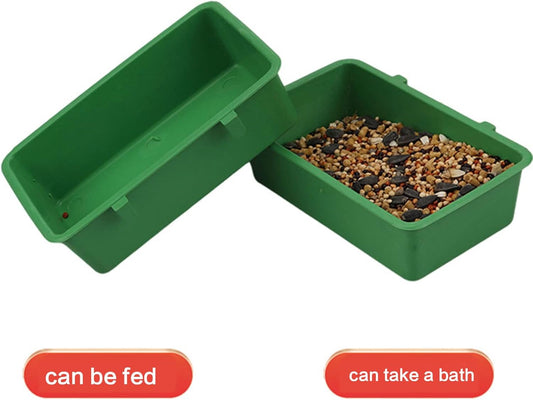 Bird Feeder Drinking Water Cups for Chickens Quails Hanging Food Bowls with Hooks Bird Bath for Budgerigar Feeder for Cage