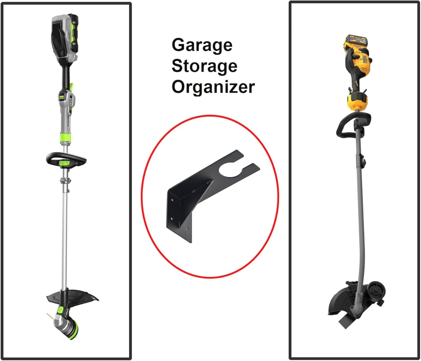 Wall Mount Rack for EGO Trimmer, Heavy-Duty Wall Hanging Holder for Garden Power Tools, Garage Storage Organizer, Wall Hanging Holder for EGO Tools