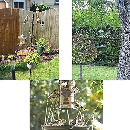 Green Multi-Purpose Bird Seed Catcher & Platform Feeder - Hanging Tray with Seed Hoop