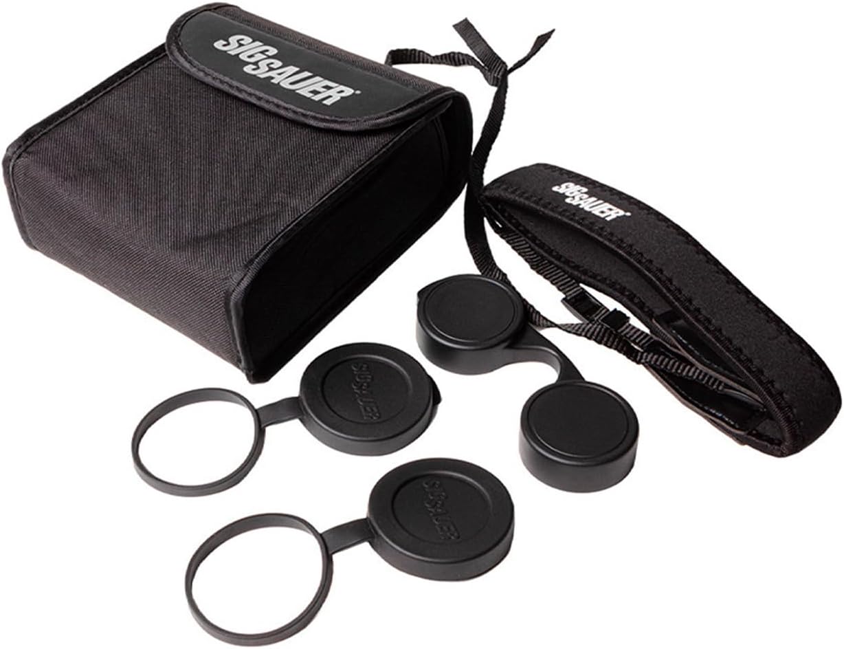 SIG SAUER Canyon HD Durable Fogproof Waterproof IPX-7 Rated Tripod-Adaptable Hunting Binoculars with Multicoated Lenses, Harness Strap, Covers & Case Included, Flat Dark Earth - 10x42mm