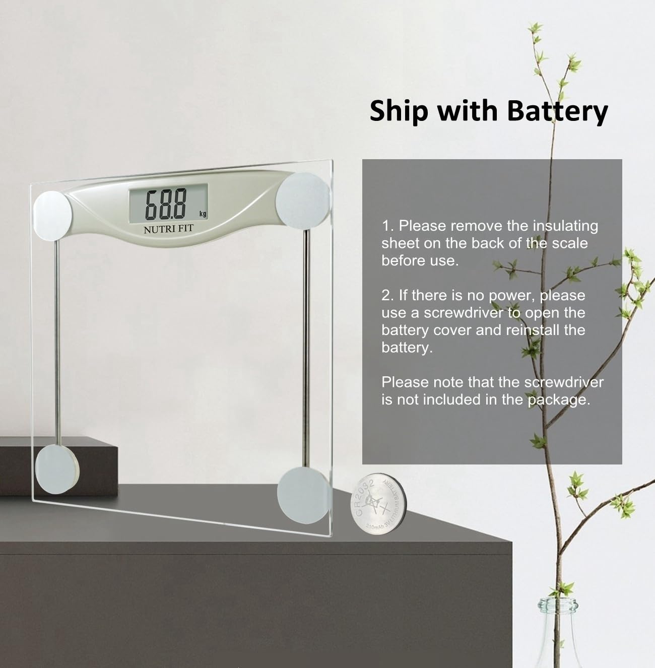 Digital Bathroom Scale for Body Weight, Precision Weighing Scale for Weight Loss, High Accuracy Measurements, 330 Pounds, Step on Technology