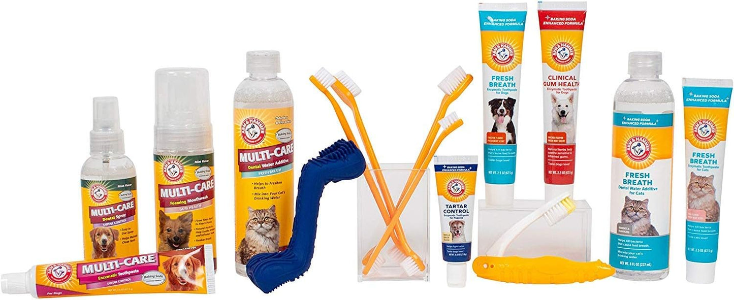 Arm & Hammer for Pets Tartar Control Dog Dental Kit, Enzymatic Toothpa