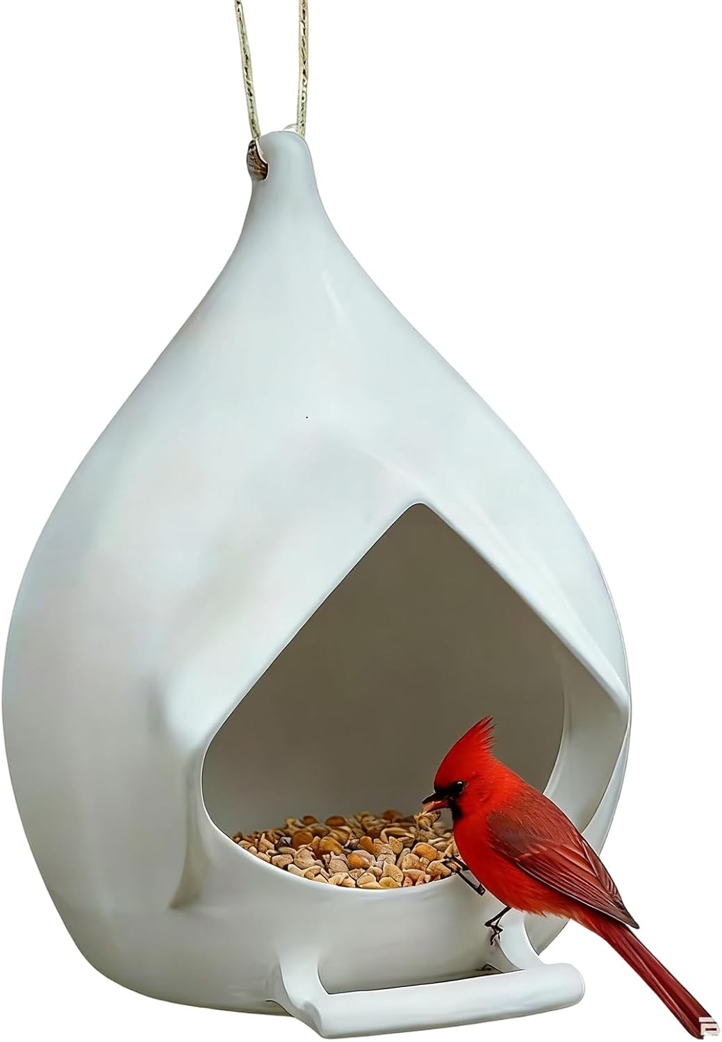 Hangable Bird Feeder - Weather-Resistant Feeding Station for Birds, Convenient Backyard Garden Accessory with Secure Suspension, Perfect for Patio, Lawn, Balcony, Deck, Porch, Terrace