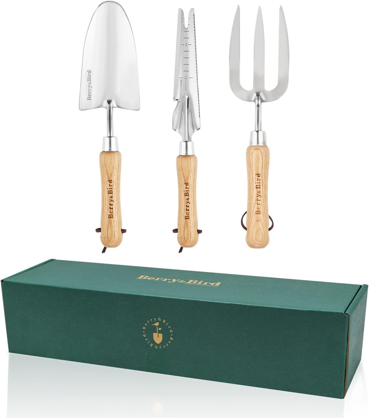 Berry&Bird Gardening Hand Tool Set - 3PCS Stainless Steel Garden Tool