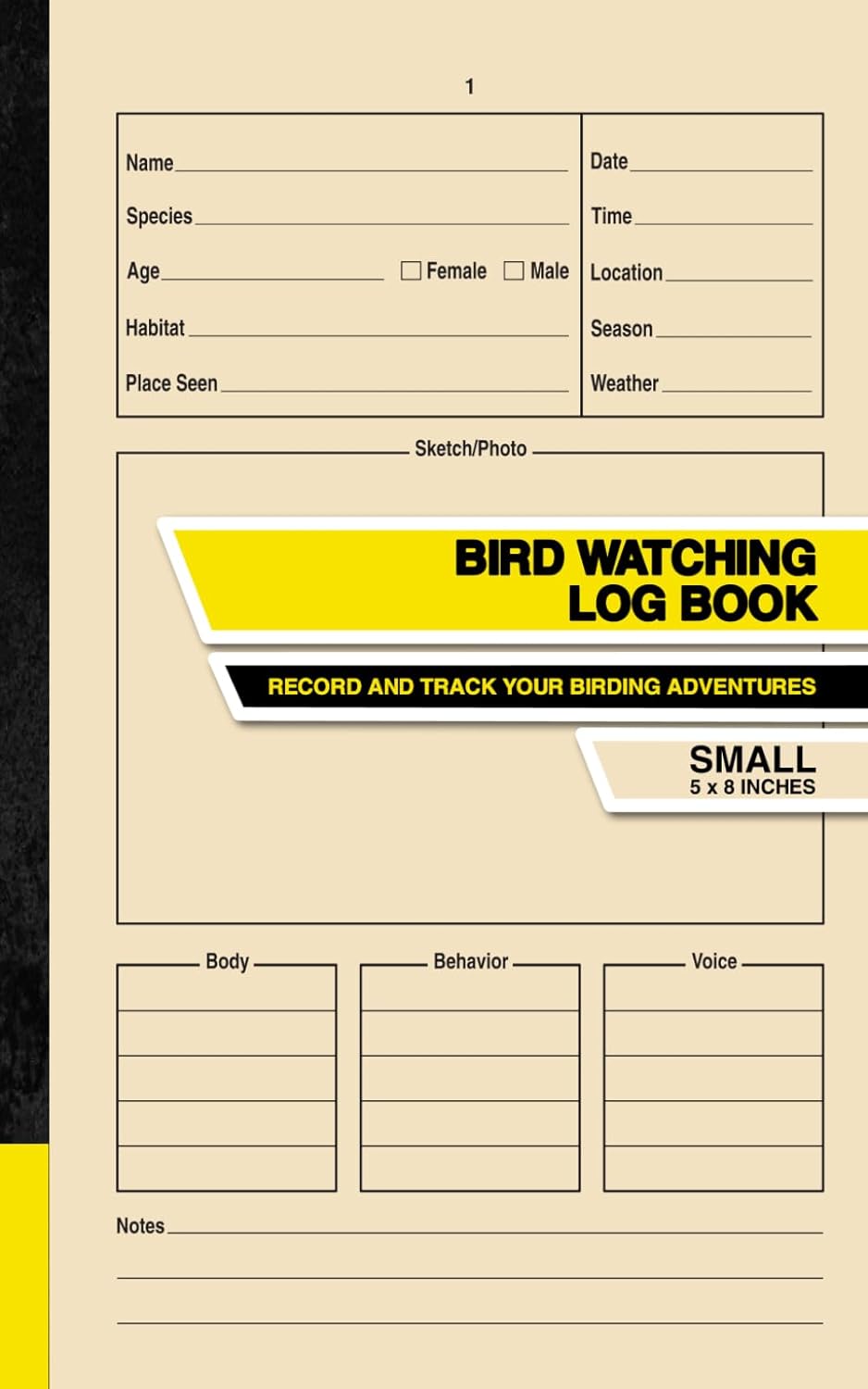 Bird Watching Log Book: Record and Track Your Birding Adventures | Small