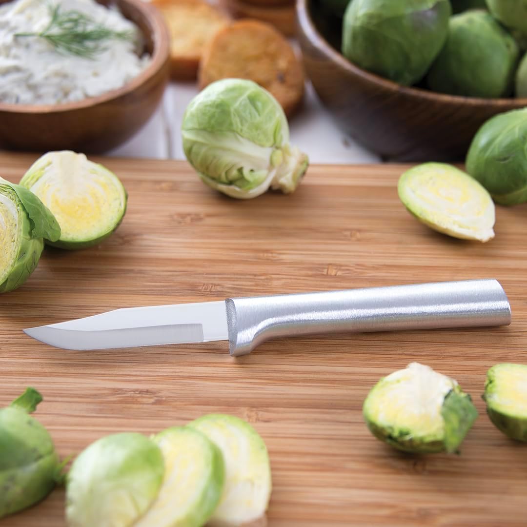 Rada Cutlery Peeling Paring Knife (R102), 2.5" Stainless Steel Blade,