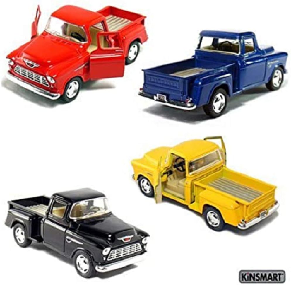 KiNSMART 1955 Chevrolet Stepside Pickup Truck 5 Inch 1:32 Scale Die Ca